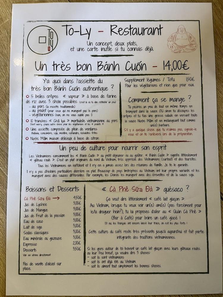 To-Ly Phở Bò - Bánh Cuốn - Menu Image 1